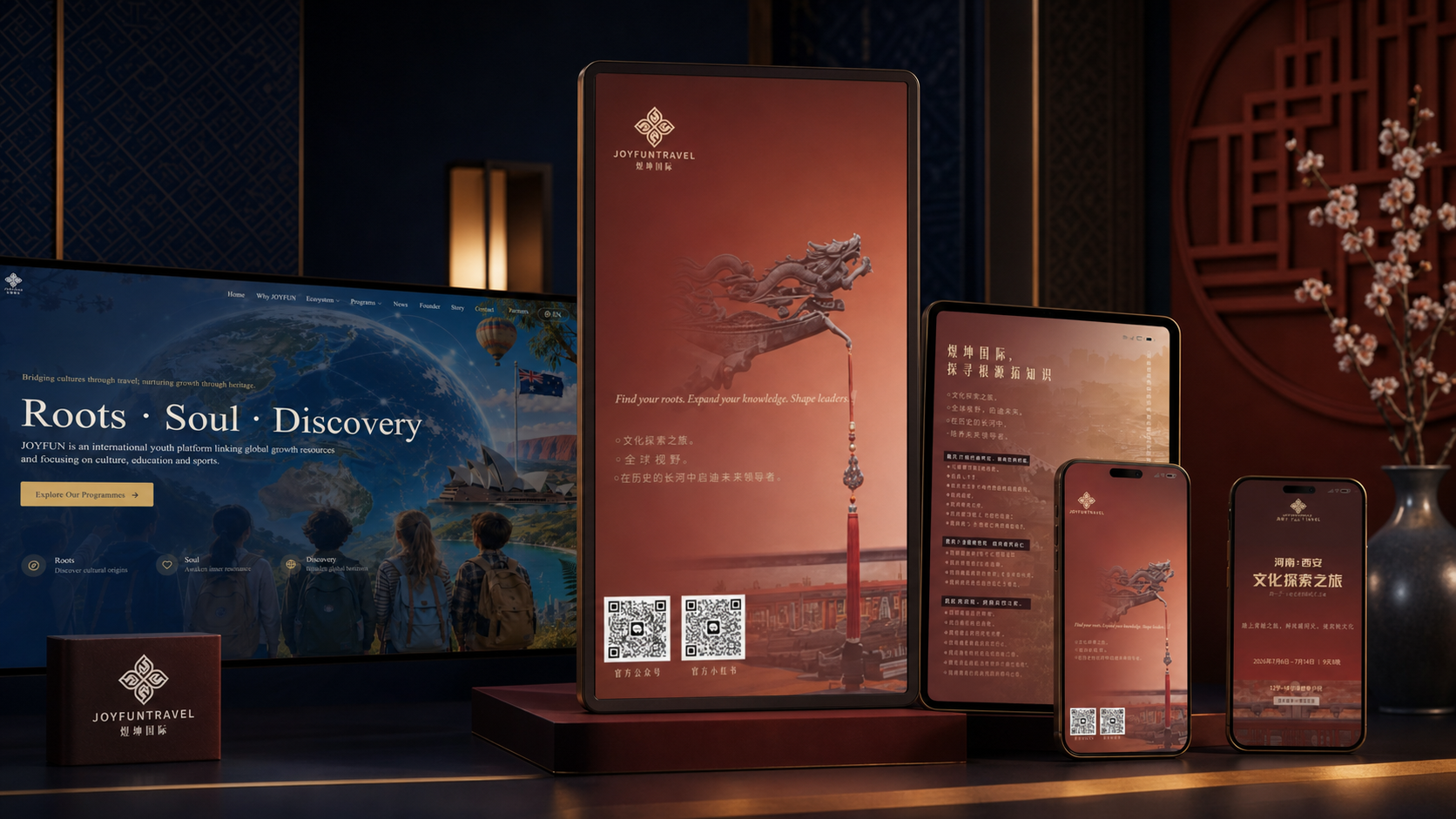 Joyfuntravel website and social content ecosystem