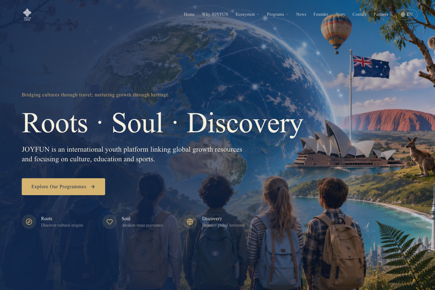 Joyfun international youth platform website